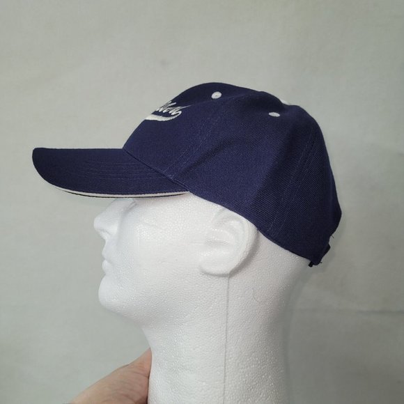 Palm Desert Hat Mens OS Hook & Loop Back Ballcap Blue Golf Logo - Picture 3 of 9